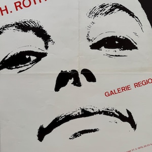 Gatja Helgart Rothe, Galerie Regio, original vintage exhibition poster, 1970