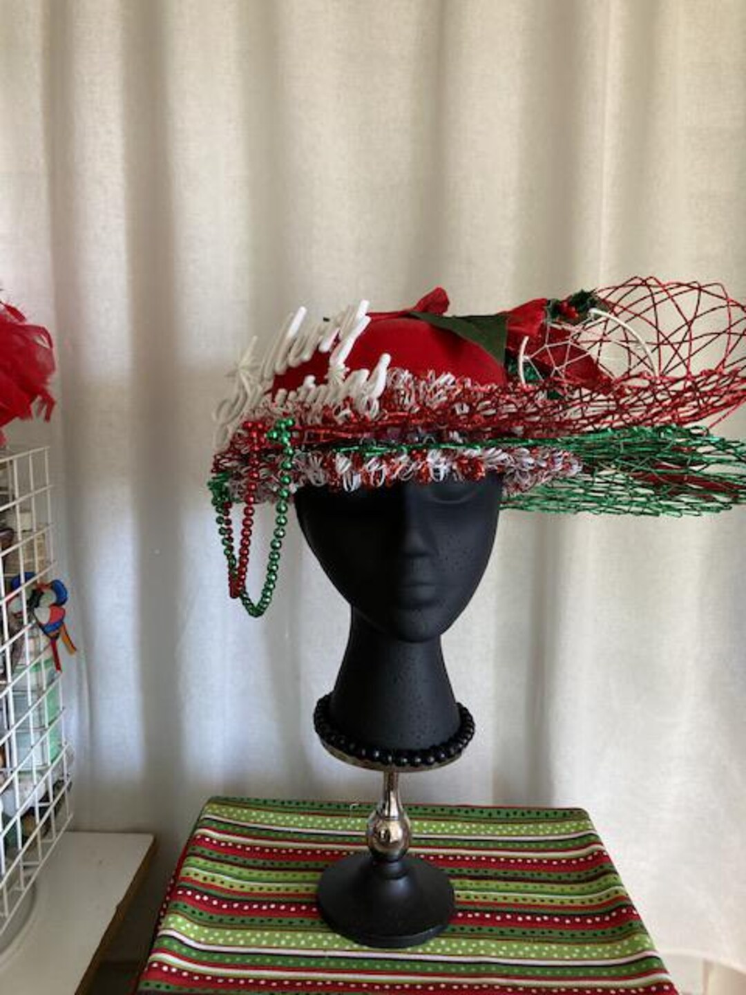 Cozy Christmas Beanie Knit Hat – Ugly Sweater Holiday Party Cap For Adults & Kids, Unisex Elf/Santa Style