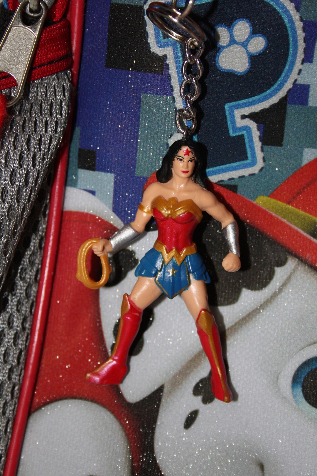 Wonder Woman Keychain Etsy