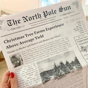 Gift Wrap from the North Pole Eco-Friendly Christmas Newspaper Wrapping Paper gifts from Santa