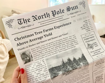 Gift Wrap from the North Pole Eco-Friendly Christmas Newspaper Wrapping Paper gifts from Santa