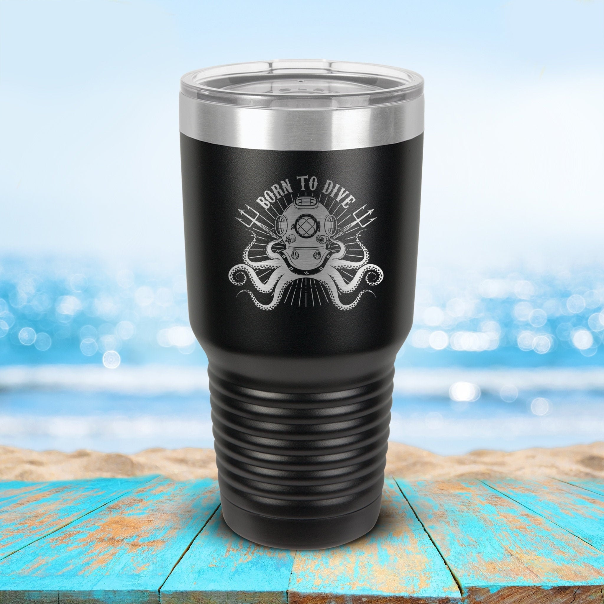 Personalized Tumbler Gifts for Men Scuba Diver Present Etsy