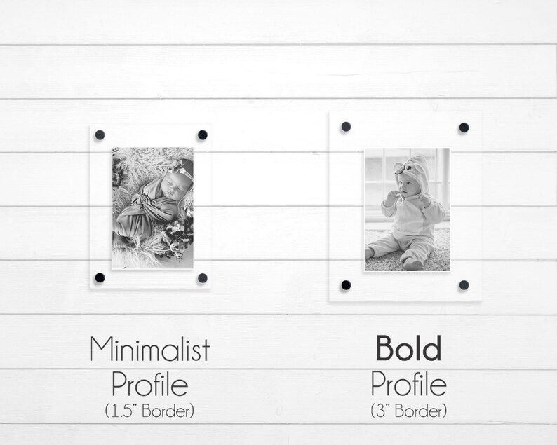 Picture Frame Custom Acrylic Frame Photo Floating Frame Etsy