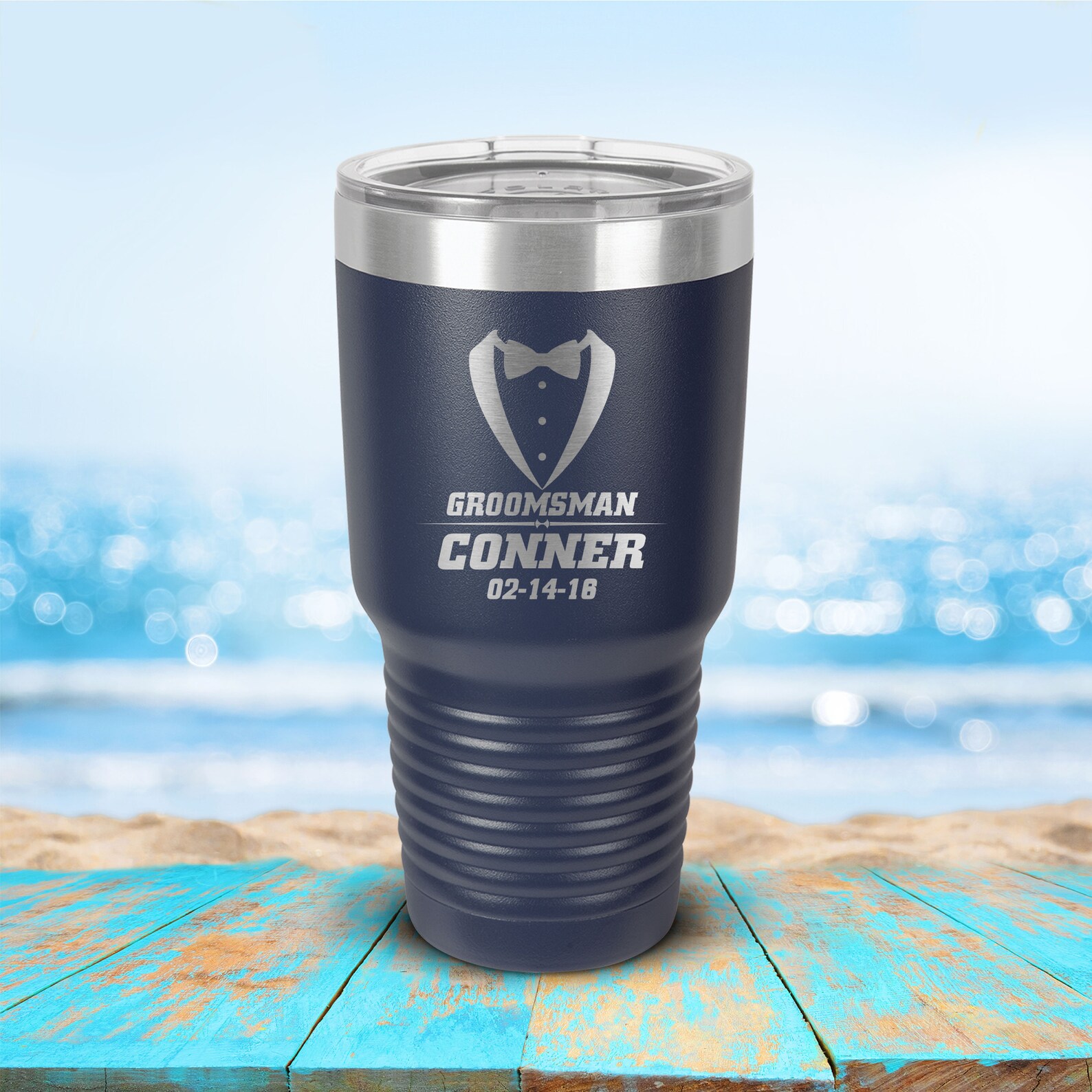 Set of 12 Groomsmen YETI Mugs Personalized YETI Custom Beer Etsy