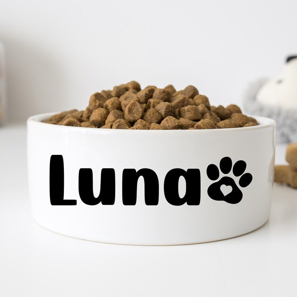 Dog Dish Decal, Pet Name Decal, Water Bowl Decal, Puppy Bowl Decal, New Puppy Gift, Dog Lover Gift