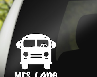 School Bus Decal, Bus Driver Decal, Bus Driver Appreciation Gift, Bus Aide Gift