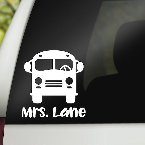 School Bus Decal, Bus Driver Decal, Bus Driver Appreciation Gift, Bus Aide Gift