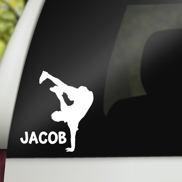 Breakdance Decal, Hip Hop Dancer Gift, Boys Dance Gift, Water Bottle Decal