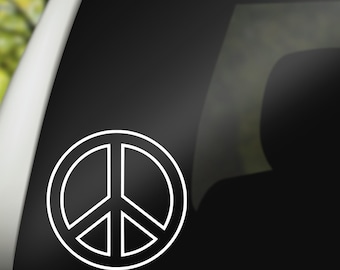 Peace Sign Decal, Peace Symbol Decal, Hippie Decal, Girly Car Decal, Laptop Decal