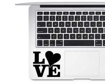 Love Heart Decal, Laptop Decal, Tumbler Decal, Girly Car Decal, Gift for Girlfriend