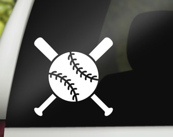 Baseball Decal, Sports Decal, Baseball Player Decal with Name, Baseball Team Gift