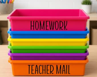 Classroom Labels, Back to School Decals, Bin Labels, Teacher Organization, Office Labels, Teacher DIY