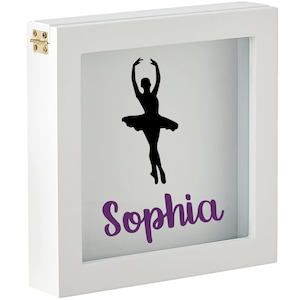 Personalized Dance Shadow Box Decal, Dance Pin Display Case, Competition Gifts, Gift for Dancer