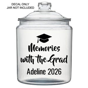 Personalized Memories with the Grad Decal, Graduation Advice and Wishes, Class of 2026