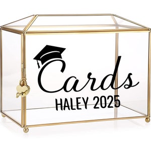 Graduation Card Box Decal, Card Holder Decal, Class of 2025 Gift, Gift Table DIY