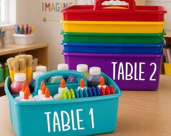 Table Number Decals for Classroom, Teacher Organization, Back to School Supplies