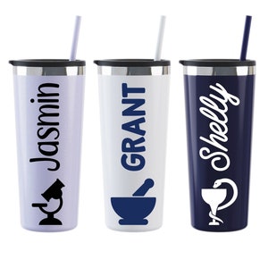 Pharmacy Tech Travel Cup, Pharmacist Gift, Pharmacy Student Gift, Stainless Steel Tumbler