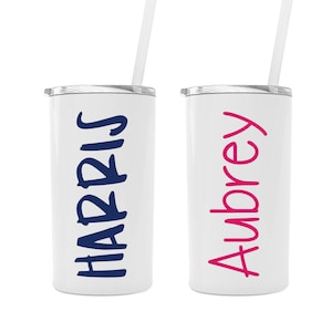 Personalized Kids Name Tumbler, Kids Cup with Straw, Birthday Cup Kids, Wedding Party Cups