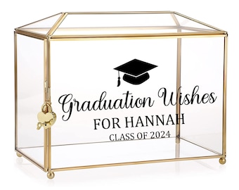 Personalized Graduation Wishes Decal, Graduation Keepsake, Class of 2024 Gift, Grad Party DIY Decor