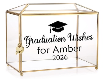 Personalized Graduation Wishes Decal, Graduation Keepsake, Class of 2026 Gift