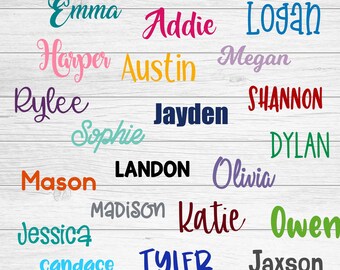 Custom Name Decal, Vinyl Lettering Decal