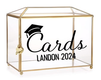 Graduation Card Box Decal, Card Holder Decal, Class of 2024 Gift, Gift Table DIY