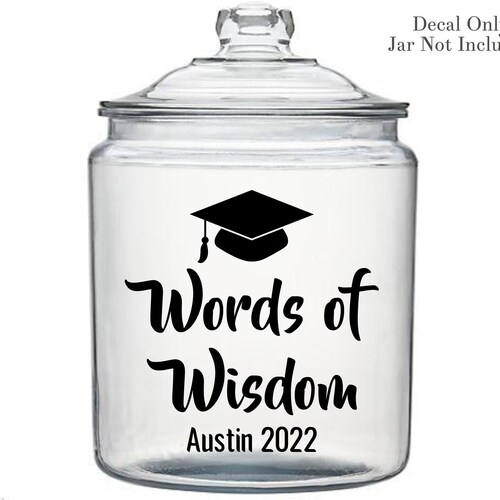 Graduation Wishes & Memories Personalized Jar Gifts for Etsy