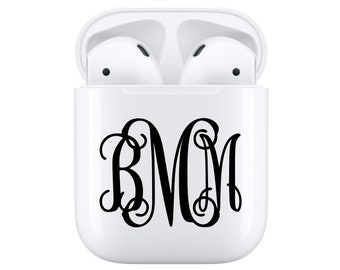 Airpod Case Decal, Charger Decal, Monogram Decal, Name Decal
