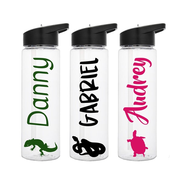 Reptile Water Bottle, Snake Lover Gift, Turtle Gifts, Reptile Party Favors, Gift for Teen, Reptile Owner Gift