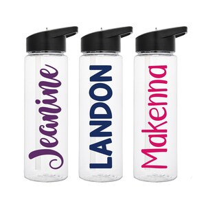 Kids Name Water Bottle, Custom Sports Bottle, Monogram Tumbler, Kids Workout Bottles