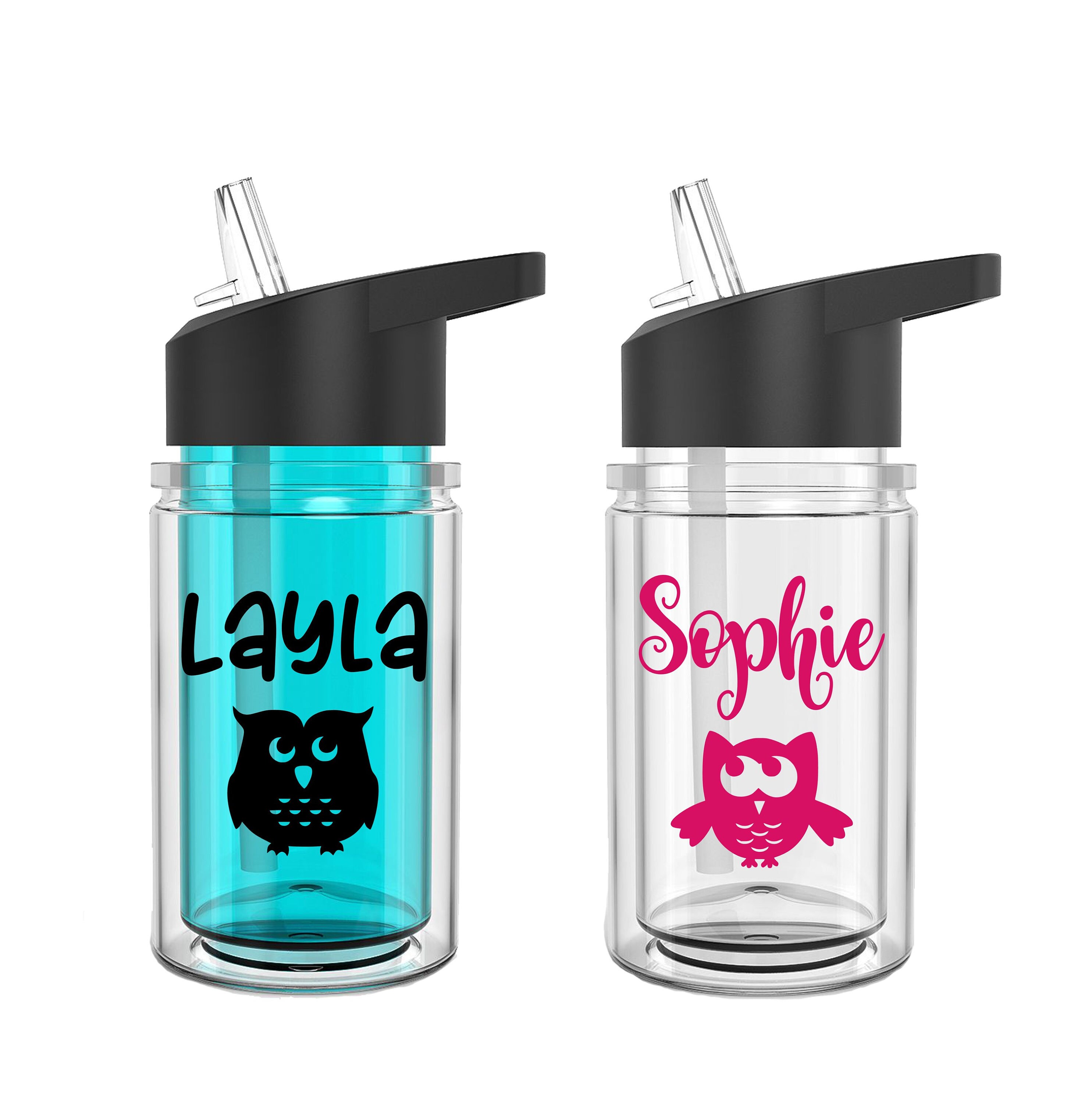 Owl Water Bottle Owl Party Favors Child's Gift Under 15 Etsy