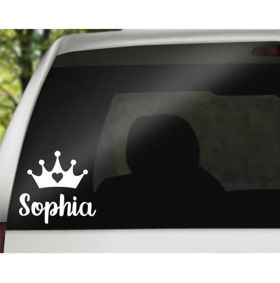 Crown Decal, Princess Party Favors, Princess Decal, Girly Tumbler Decal