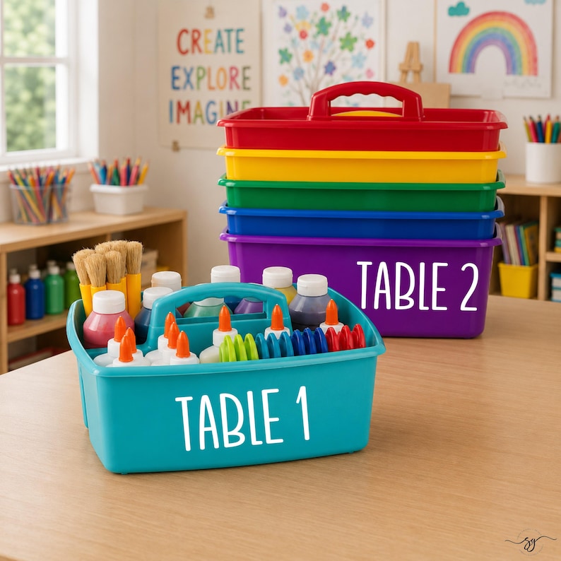 Classroom Labels, Back to School Decals, Bin Labels, Teacher Organization, Office Labels, Teacher DIY bild 3