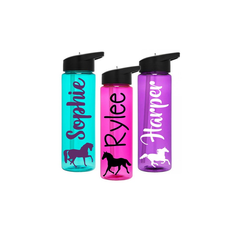 Horse Water Bottle Horse Lover Gift Personalized Equestrian Etsy