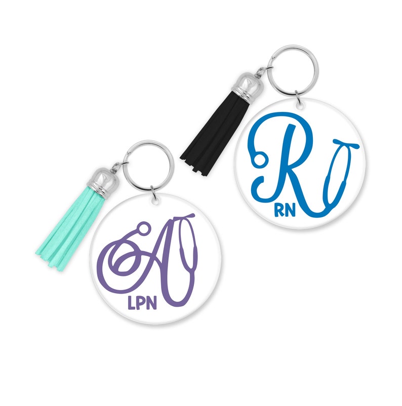 Stethoscope Keychain Nurse Keychain With Tassel Nursing Etsy