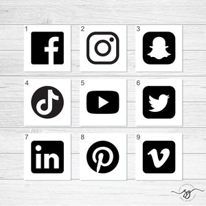 Social Media Business Decal, IG Name Decal, Influencer Decal, Username Car Decal, Marketing Decal image 2