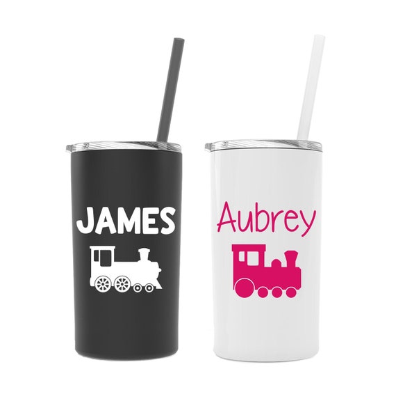 Train Kids Tumbler, Kids Cup With Straw, Gift for Son, Train Gifts