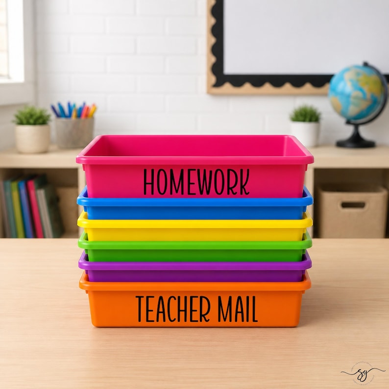 Classroom Labels, Back to School Decals, Bin Labels, Teacher Organization, Office Labels, Teacher DIY bild 1