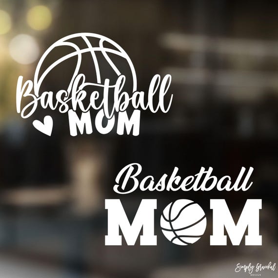 Basketball Mom Vinyl Decal, Sports Mom Gift, Senior Night Gift