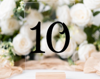 Table Number Vinyl Decals, Wedding Reception Seating, Acrylic Sign Decal