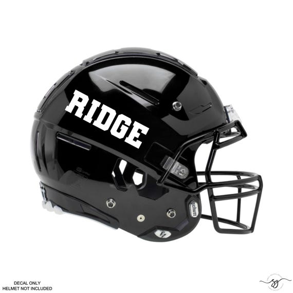 footbal letter on helmet Football Letters etched glass Football Helmet Decals Pro-Tuff Decals