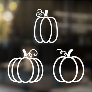 Pumpkin Decal, Fall Decal, Fall Party Decor, Halloween Decal, Car Decal, Tumbler Decal