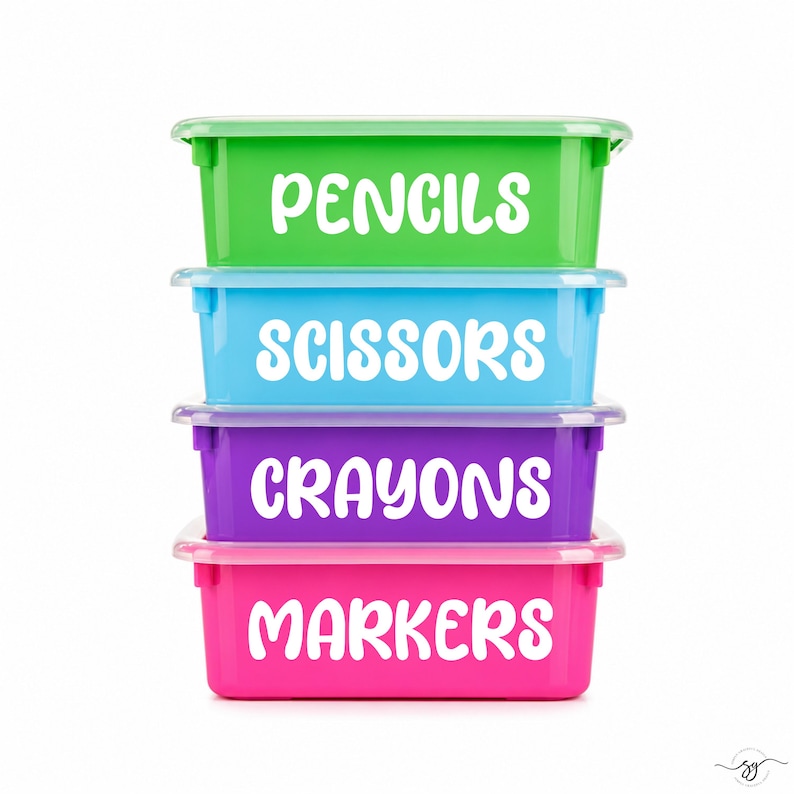 Classroom Labels, Back to School Decals, Bin Labels, Teacher Organization, Office Labels, Teacher DIY bild 2