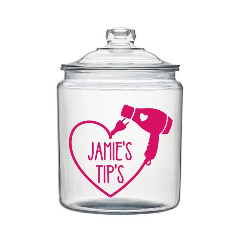 Tip Jar Decal Money Jar Decal Hair Stylist Gift Adult Etsy