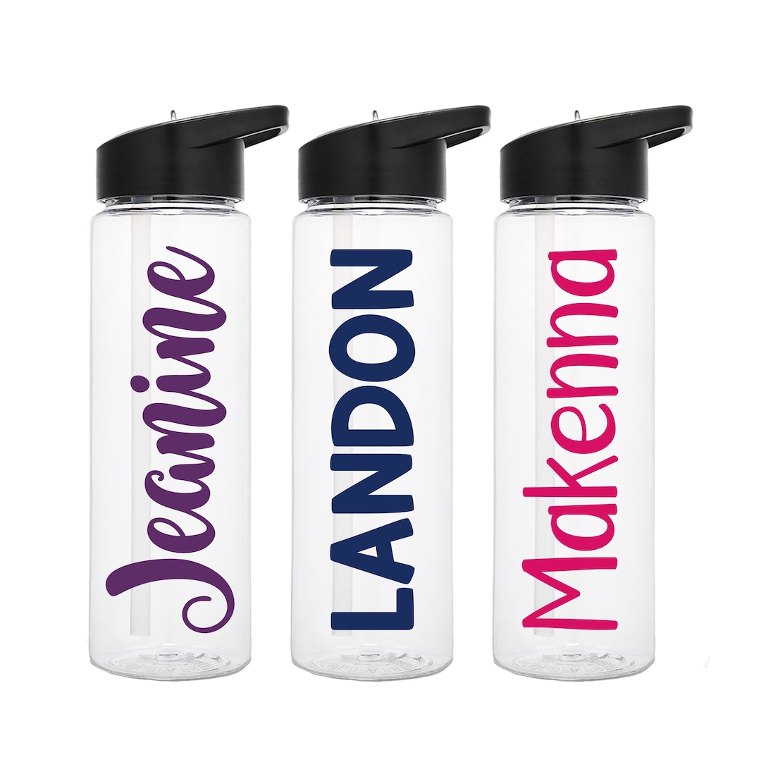 Kids Name Water Bottle, Custom Sports Bottle, Monogram Tumbler, Kids ...