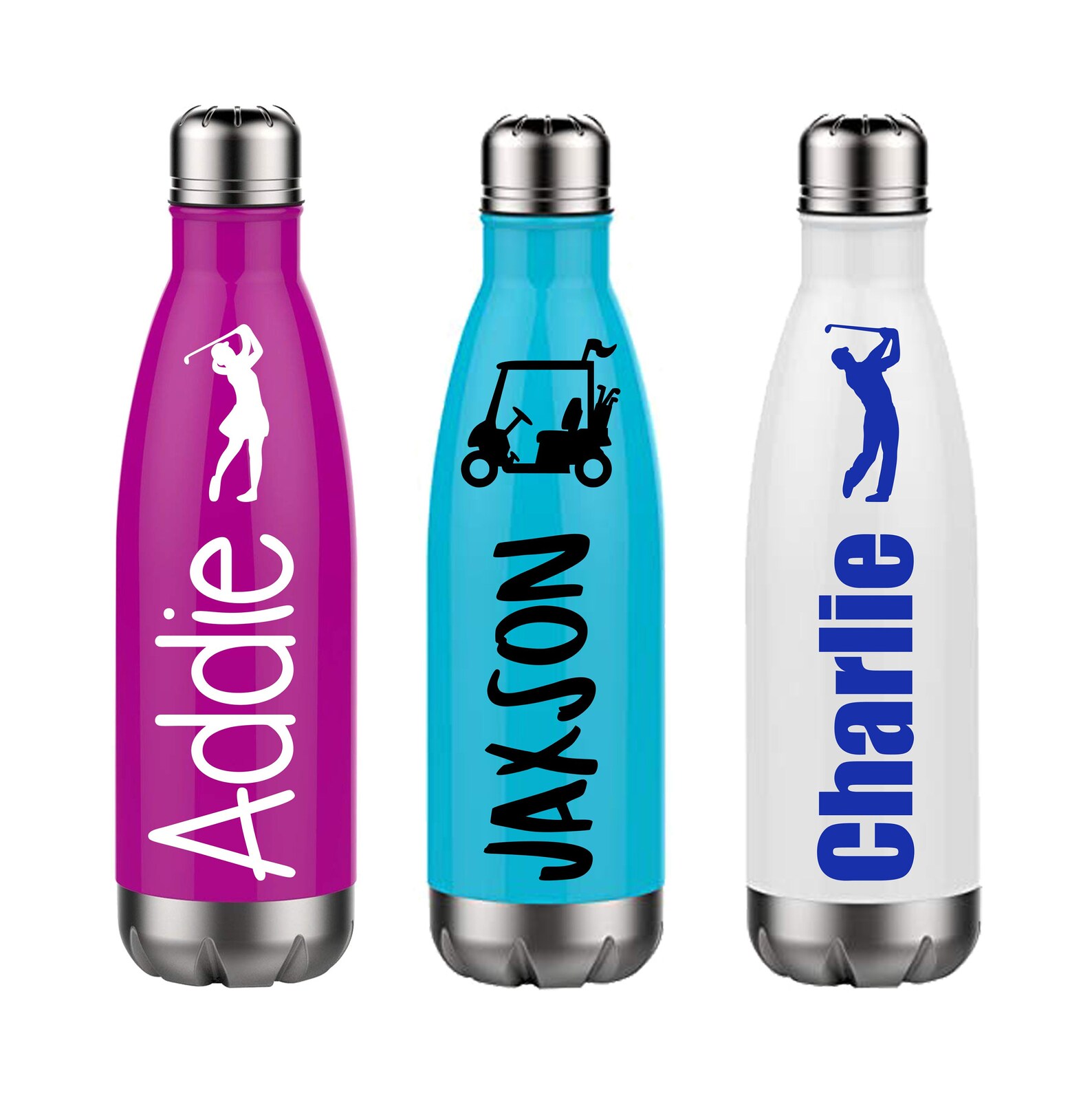 Golf Stainless Steel Water Bottle Golf Coach Gift Golfing Etsy