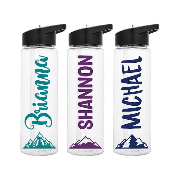 Mountain Water Bottle, Wide Mouth 34 Oz Water Bottle, Hiking Water