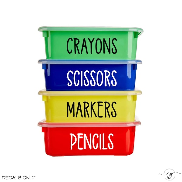 Teacher Supply Labels, Classroom Organization, Back to School, Drawer Labels, Teacher Decals