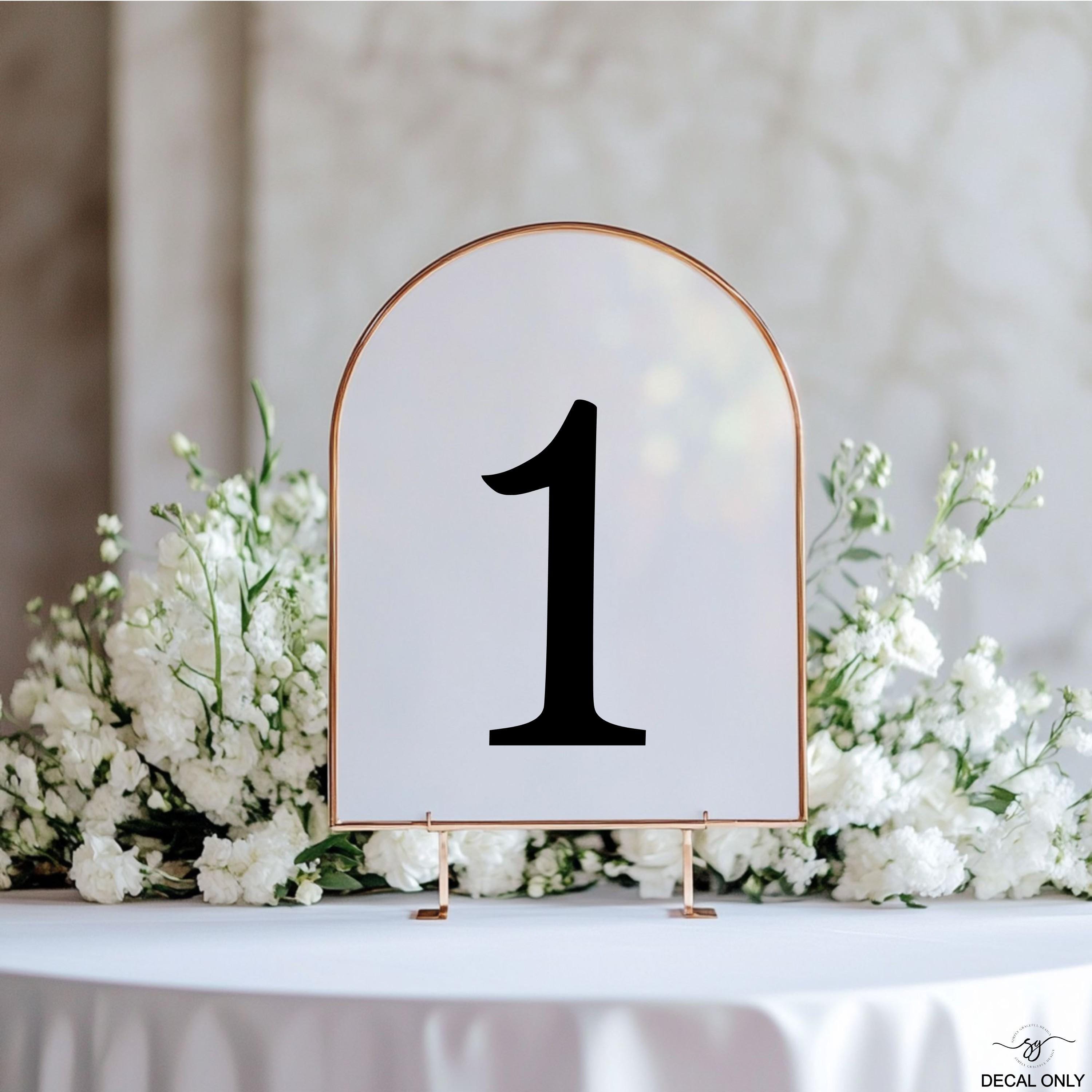 Custom Decals Table Custom Vinyl Number Decal, Wedding Table Numbers, Mailbox Number ...