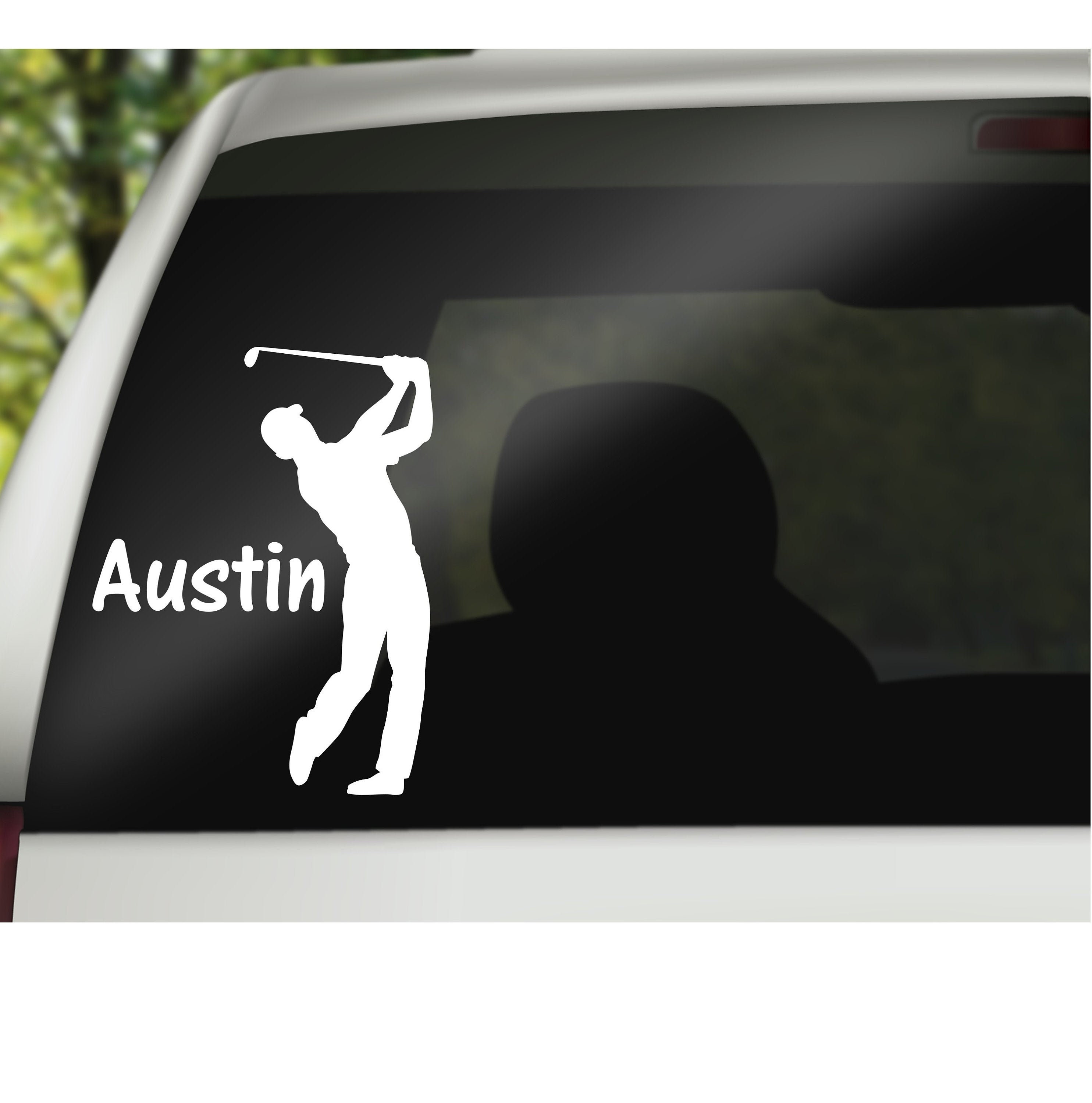 Golf Decal Golf Monogram Golf Team Gift Vinyl Decal Etsy
